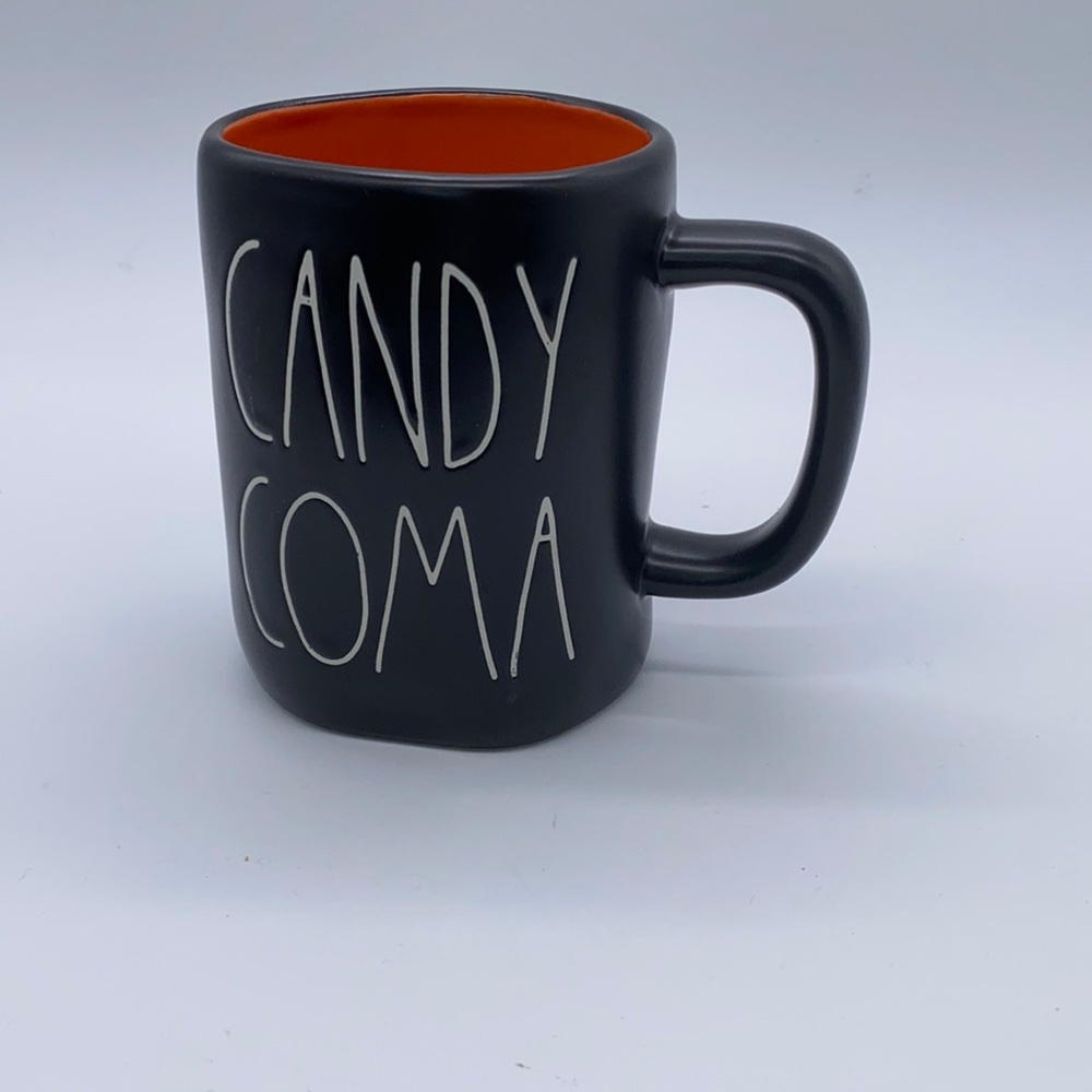 Rae Dunn Ceramic Halloween “CANDY COMA” Coffee Tea Mug